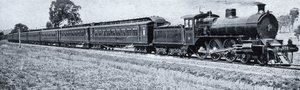 Expreso Melbourne-Sydney, c.1900, de `Under the Southern Cross - Glimpses of Australia, publicado por el Departamento de Asuntos Exteriores, Melbourne, 1908 de Australian Photographer